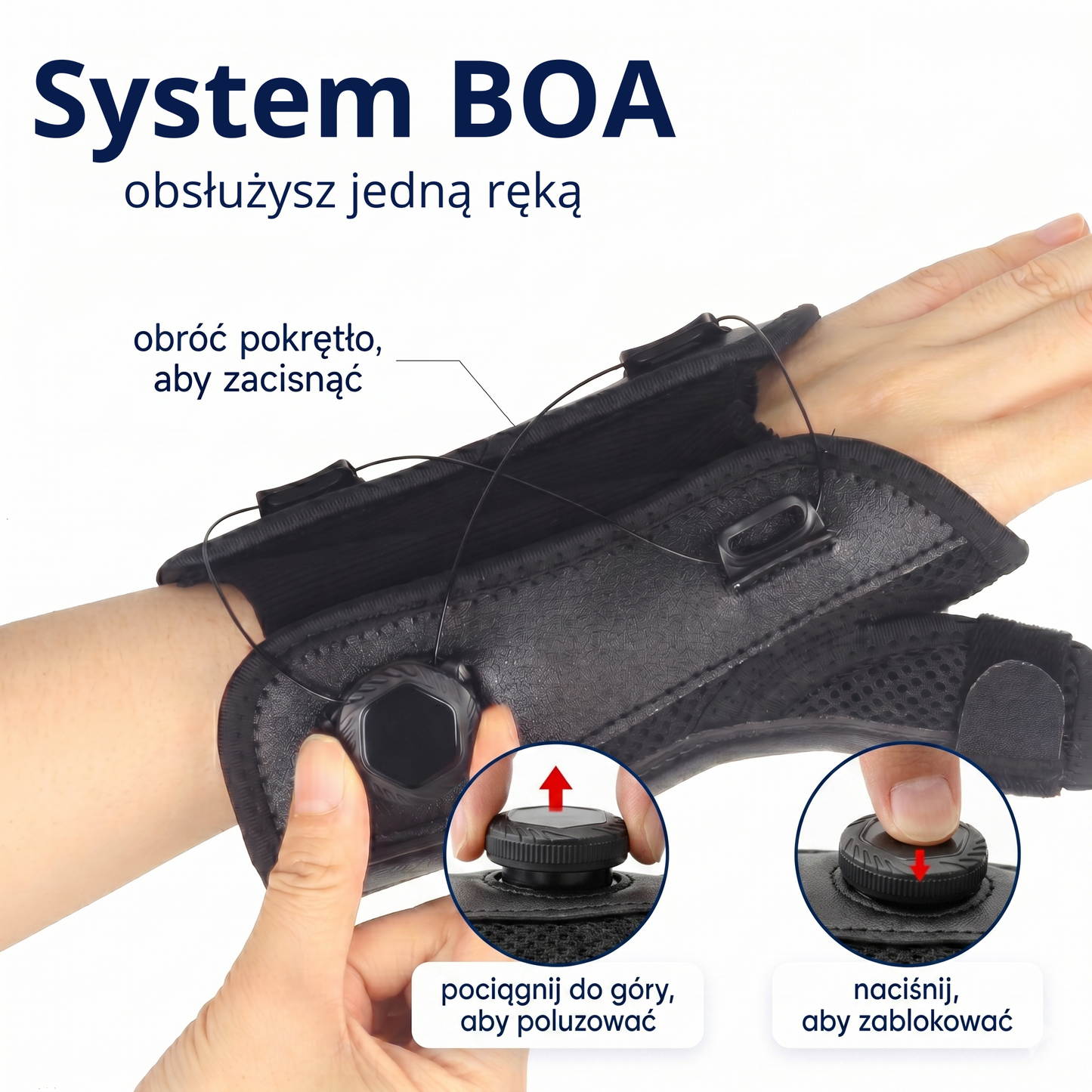 Wristex BOA™ - elastyczny stabilizator nadgrarstka