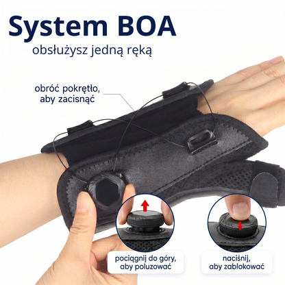Wristex BOA™ - elastyczny stabilizator nadgrarstka